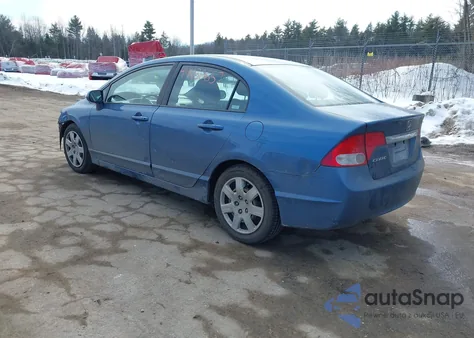2009 Honda Civic Lx z USA, uszkodzony, nr VIN 1HGFA16589L006612